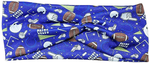 Blue Indiana Football Headband