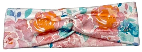 Watercolor Spring Floral Headband