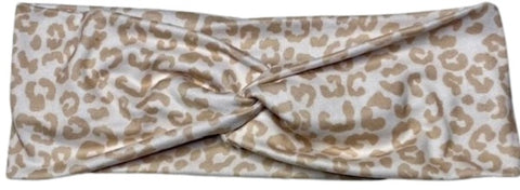 Vanilla Leopard Headband