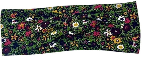 Green Floral Headband