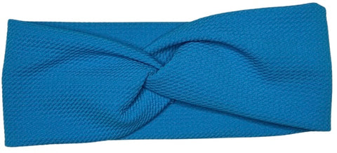 Solid Neon Blue Headband