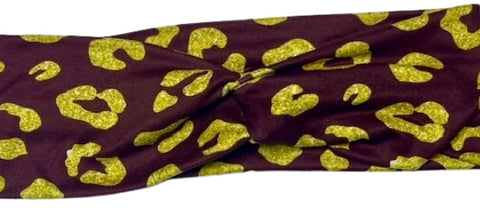 Glitter Cheetah Headband