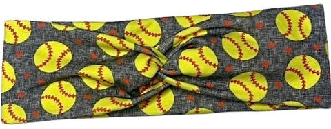 Softball Hearts Headband