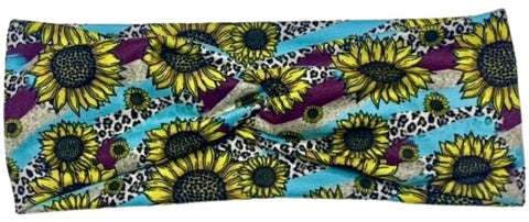 Brushstroke Sunflowers Headband