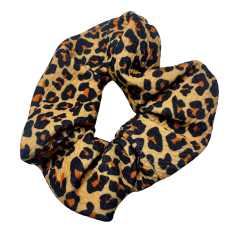 Orange Cheetah Scrunchie