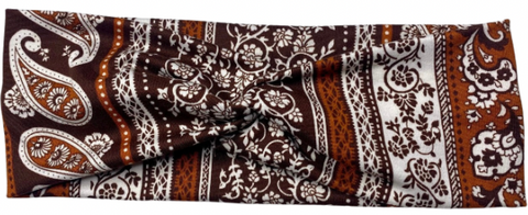 Rust Paisley Headband