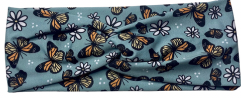 Blue Monarch Headband