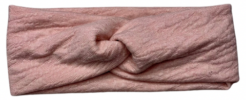 Solid Light Pink Textured Headband