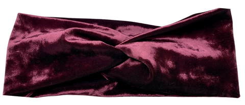 Solid Purple Velvet Headband