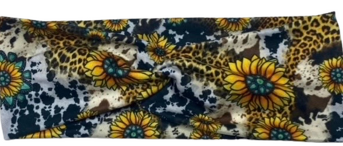 Gemstone Sunflower Floral Headband
