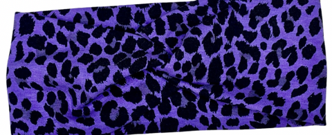 Purple Cheetah Headband