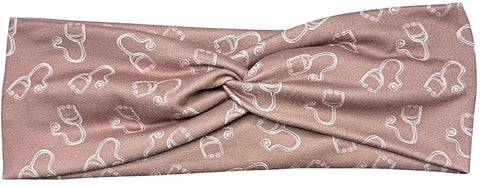 Mauve Stethoscope Headband