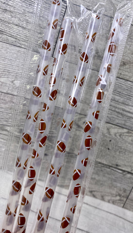 Football Reusable Straw