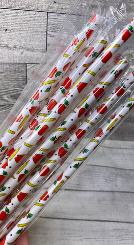 Back to School Reusable Straw