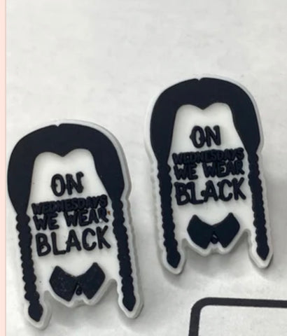 On Wed We Wear Black Straw Accessory