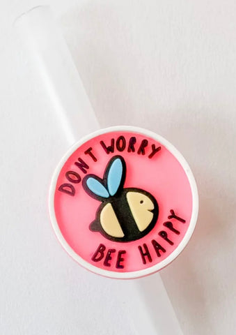 Bee Happy Straw Accessory