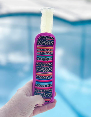 Cheetah Serape Popsicle Holder