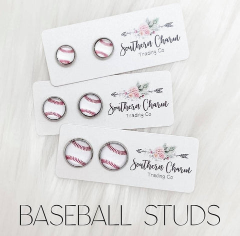 Baseball Earrings