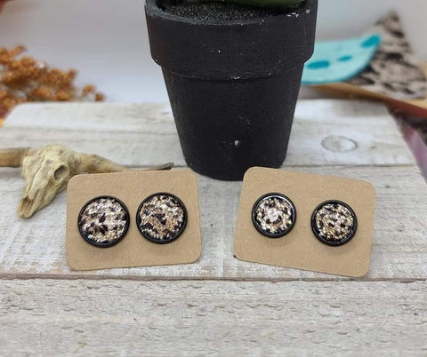 Cheetah Stud Earrings